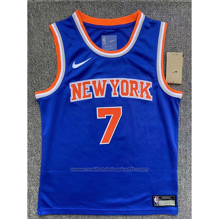 Maillot Enfant New York Knicks Carmelo Anthony #7 Icon Bleu